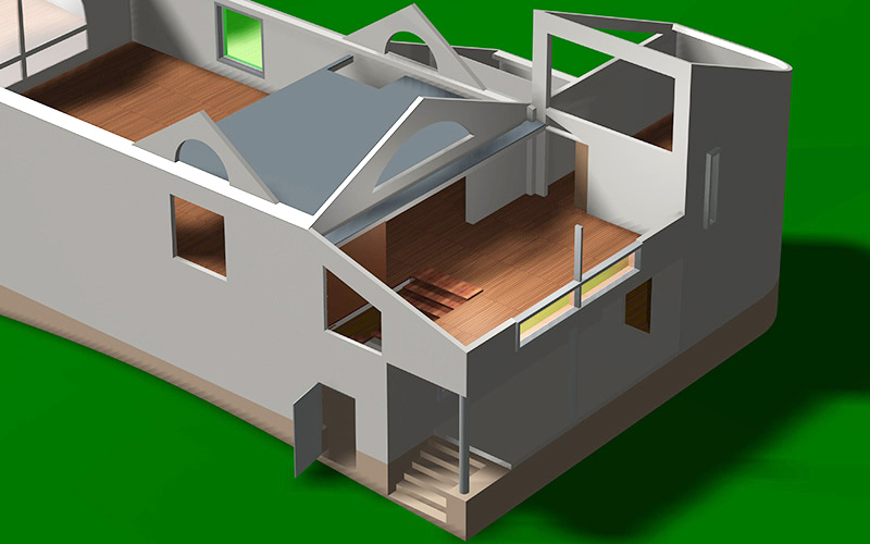 Old house reconstruction interiors