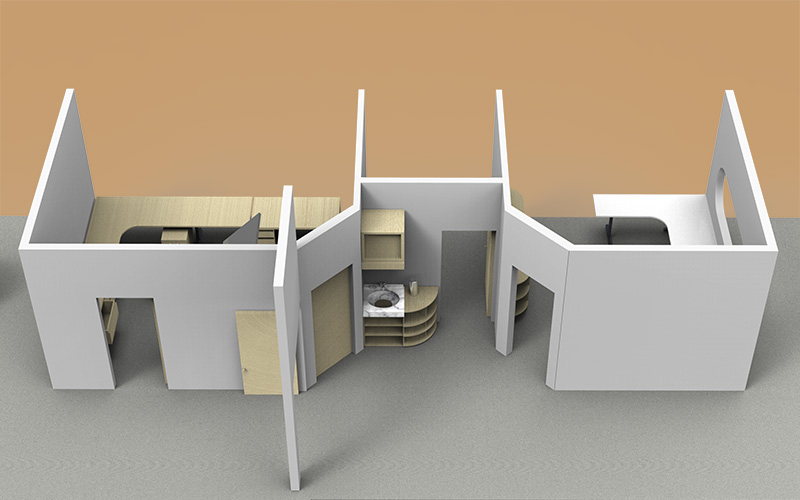 Office Layout Trays