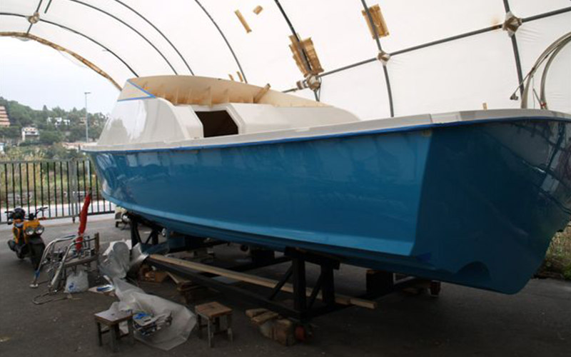 Boat Interior and Roof