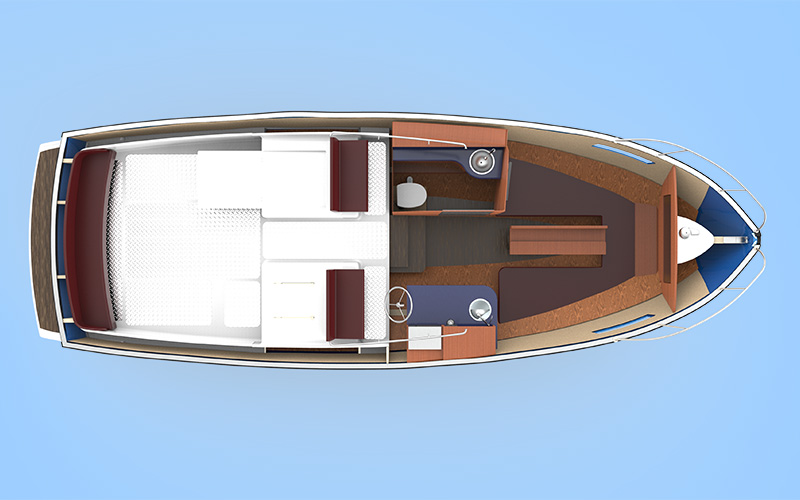 Boat Interior and Roof