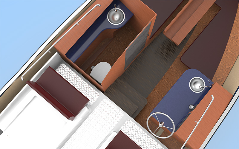 Boat Interior and Roof