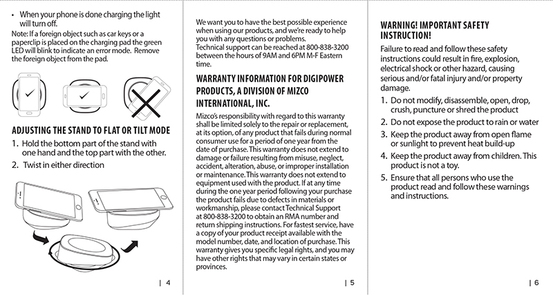 user_guide SMART WIRELESS CHARGING PAD