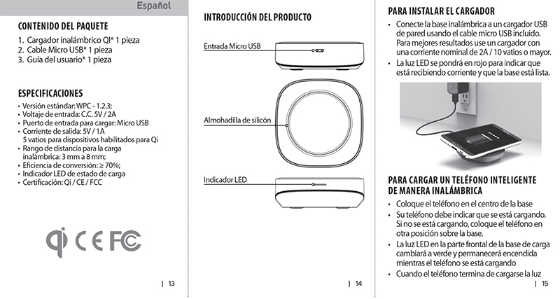 user_guide SMART WIRELESS CHARGING PAD