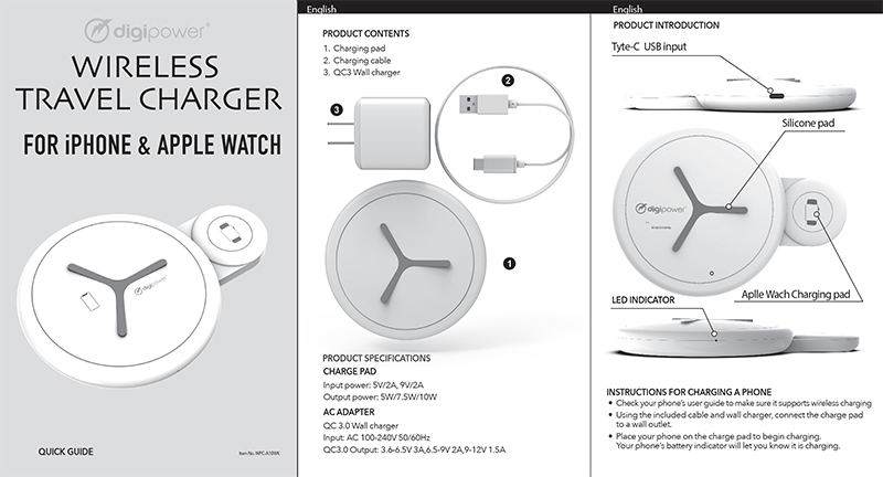 user_guide WIRELESS TRAVEL CHARGER