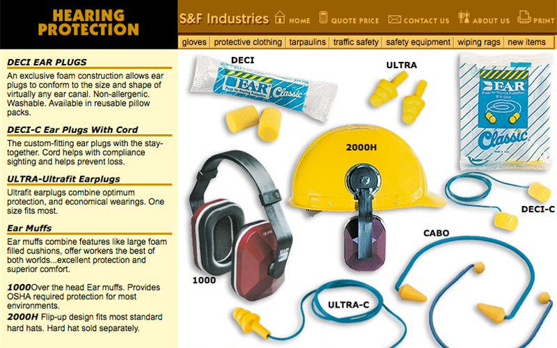 Hygrade Safety web page