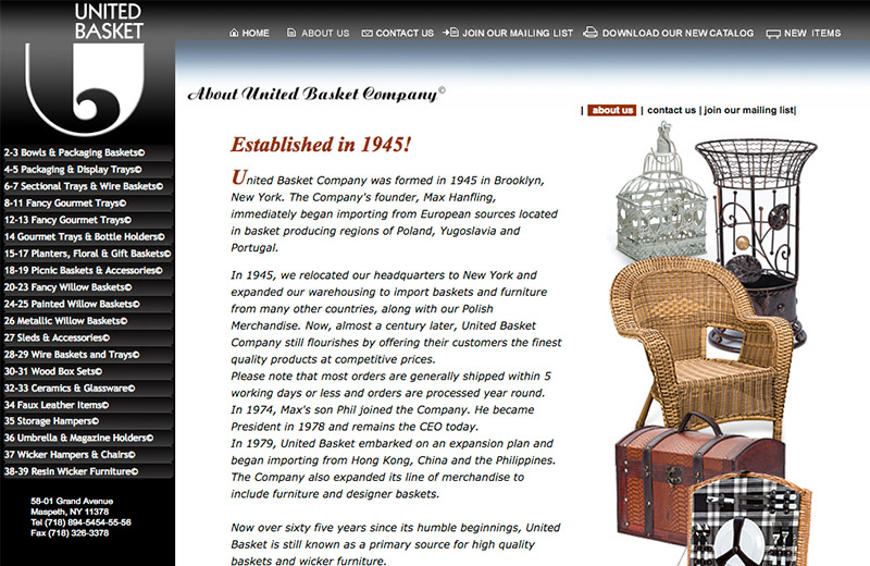 United Basket Inc.  page
