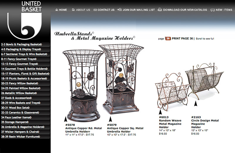 United Basket Inc.  page